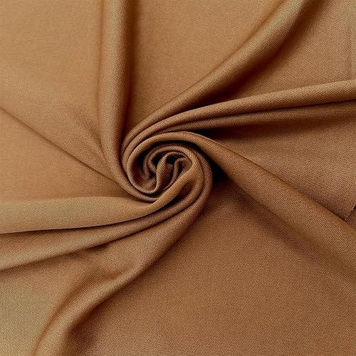 Texco Inc Forro de enclavamiento de poliéster 2 vías EstiramientoDecoración, Ropa, HogarTela de bricolaje, Camel #139 3 yardas