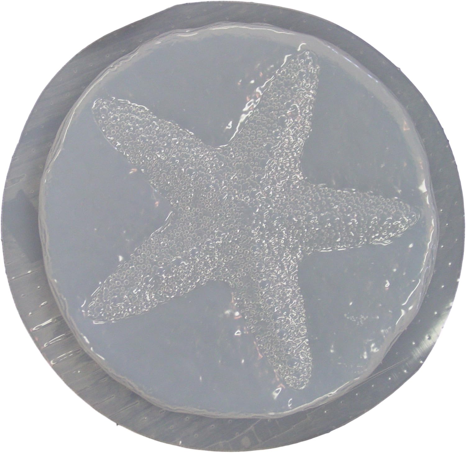 Round Starfish Plastic Craft Mold use with Concrete or Cement for Making Stepping Stones 1105