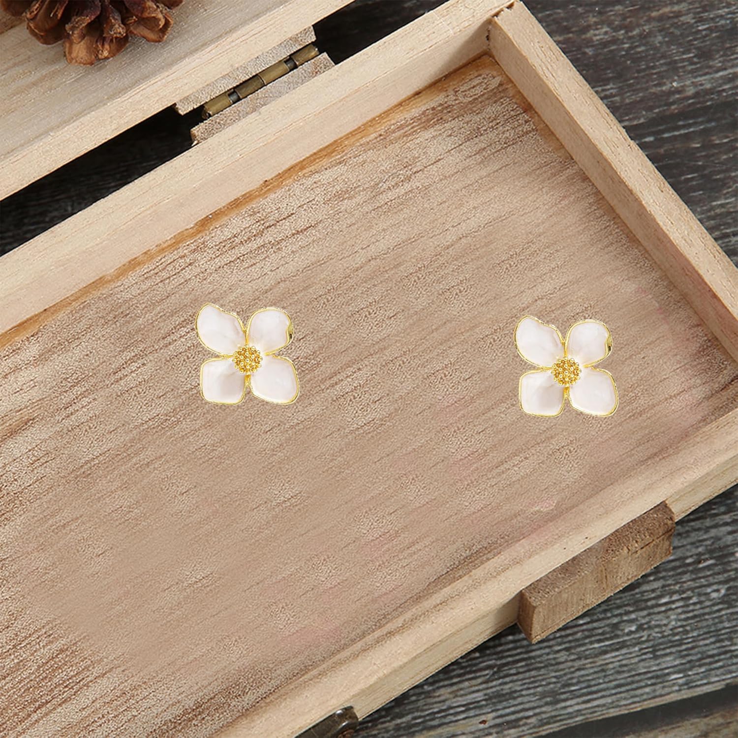 Bohemian Drip Oil Flower Stud Earrings for Women Enamel Statement Floral Drop Dangle Earring Jewelry Accessories - Image 7