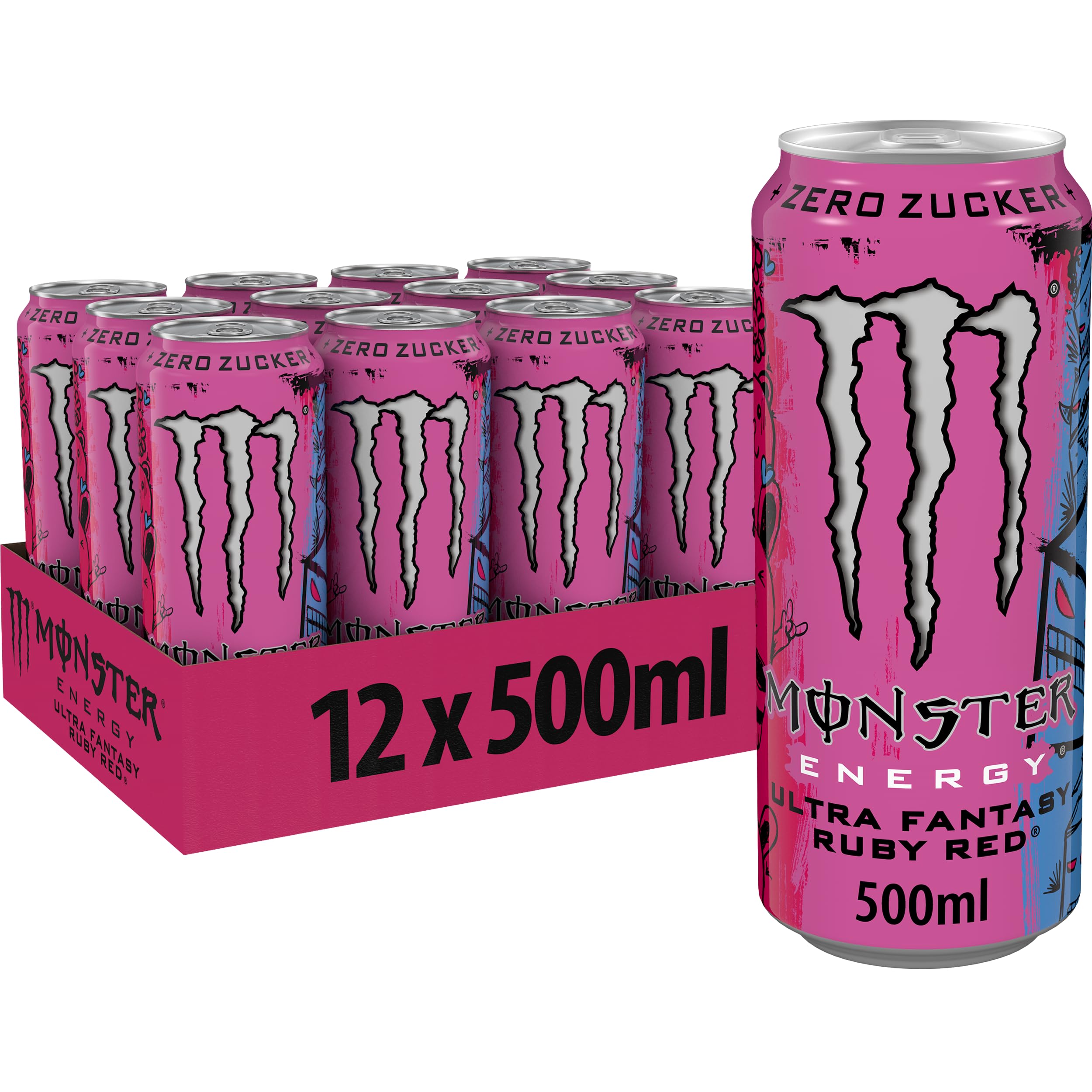 Monster Energy Energy Drink Ultra Fantasy Ruby Red