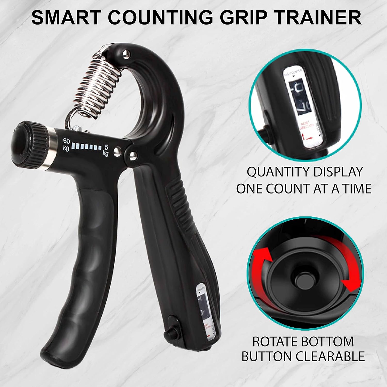 Hand Grip Strengthener Finger Handgrip Wrist Squeezer Exerciser Tool Trainer With Counter Arm Training Adjustable Forearm And Hand Strength For Muscle Workout Gripper Gym Essentials Black 3 815cvmETzUL. AC SL1500