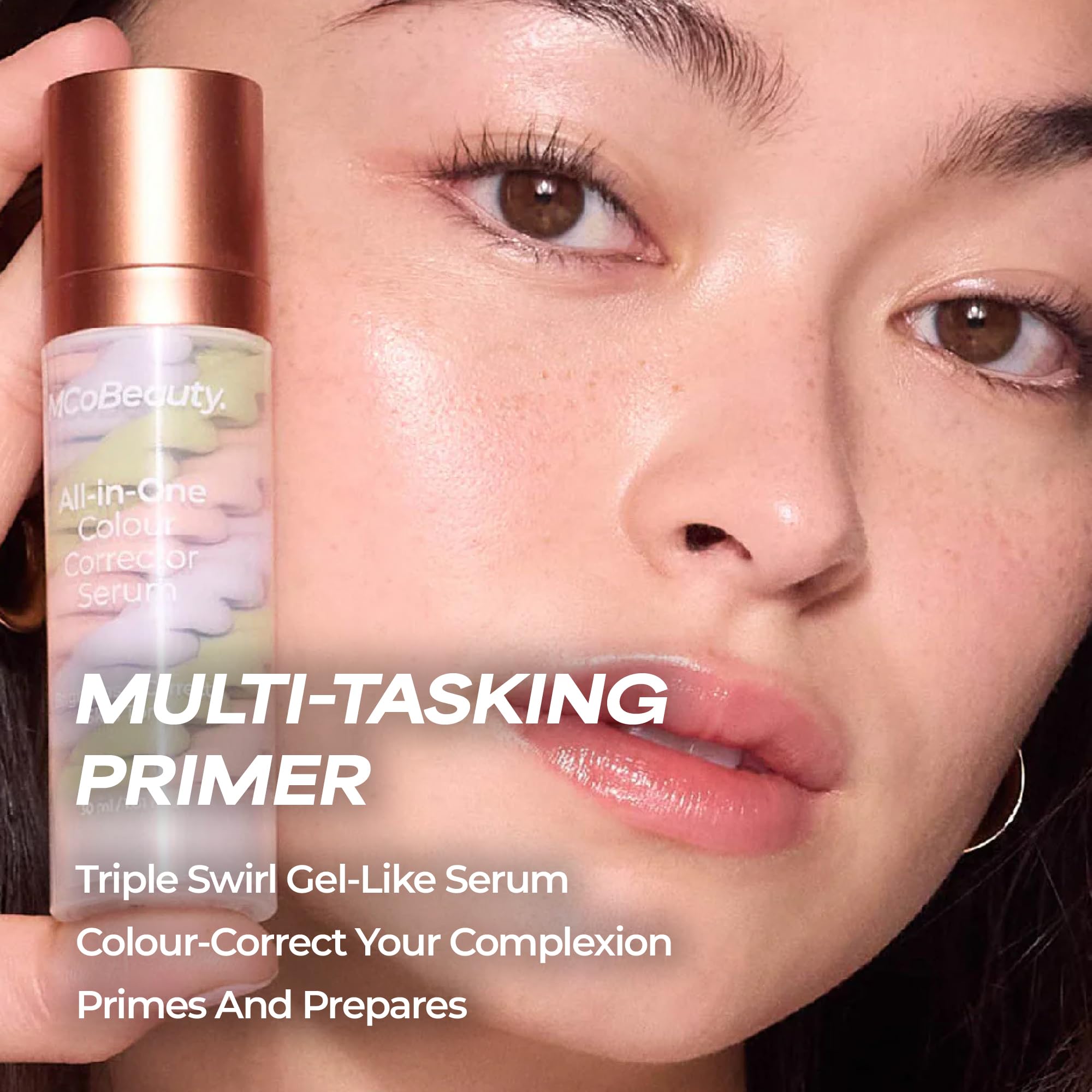 MCoBeauty, All-In-One Colour Correcting Primer Makeup, Gel like Textured Serum with Niacinamide and Triple Pigment Blend - Image 3