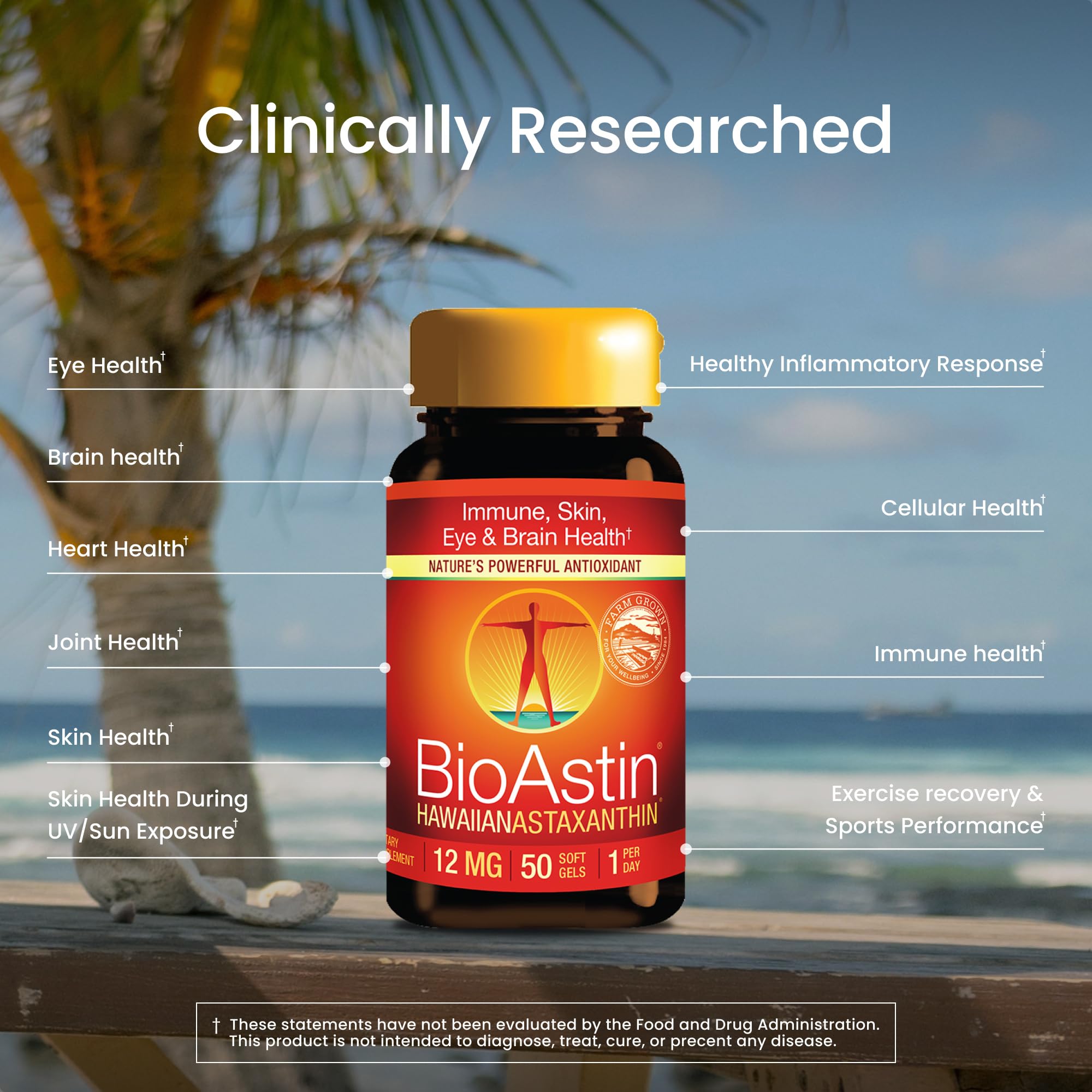 Nutrex Hawaii BioAstin Hawaiian Astaxanthin High Potency, 12mg, 50 Softgels — Amazon image 3