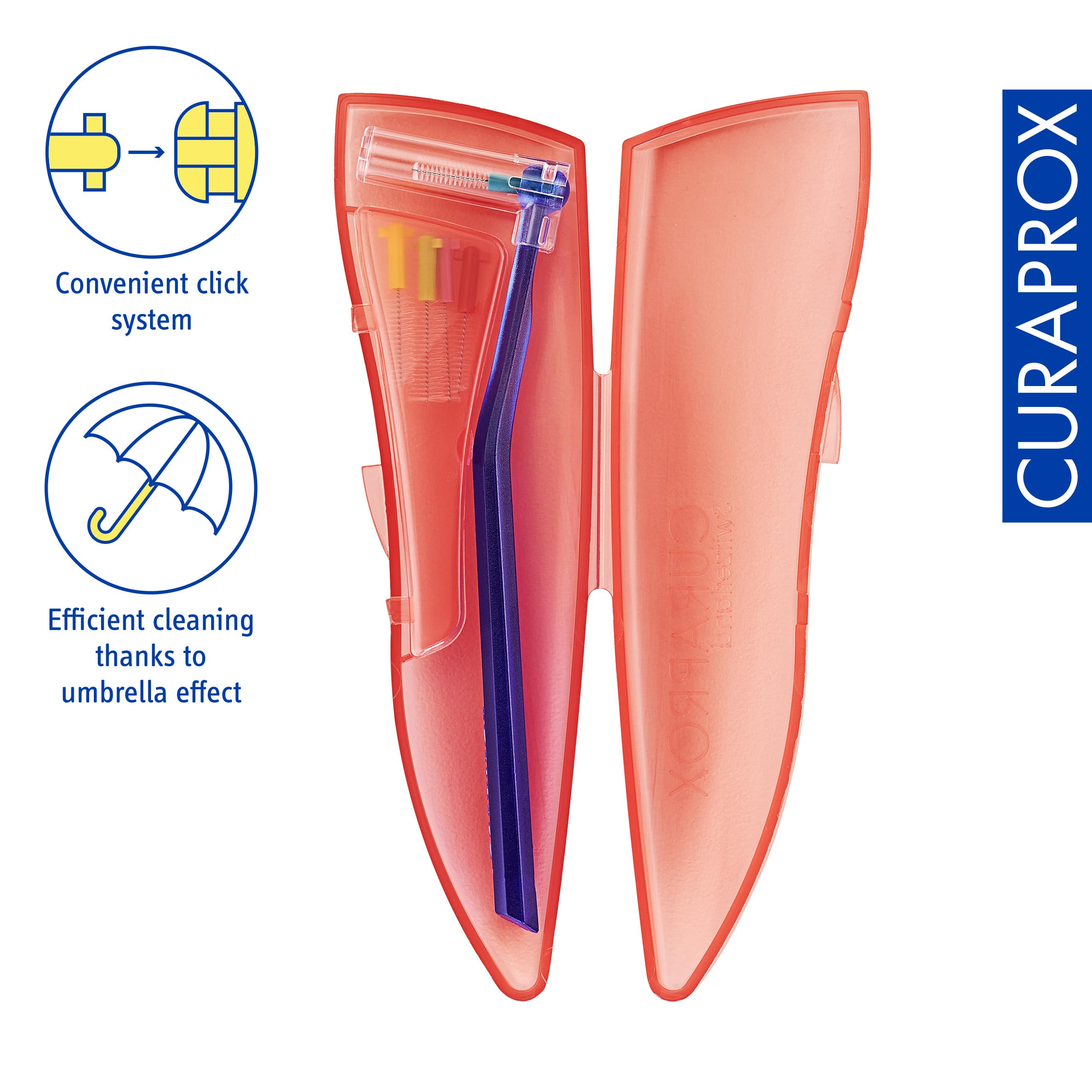 Curaprox Interdental Brush Set CPS 459 Prime Pocket Kit - for Effective Cleaning of Narrow Spaces, Yellow - Image 3