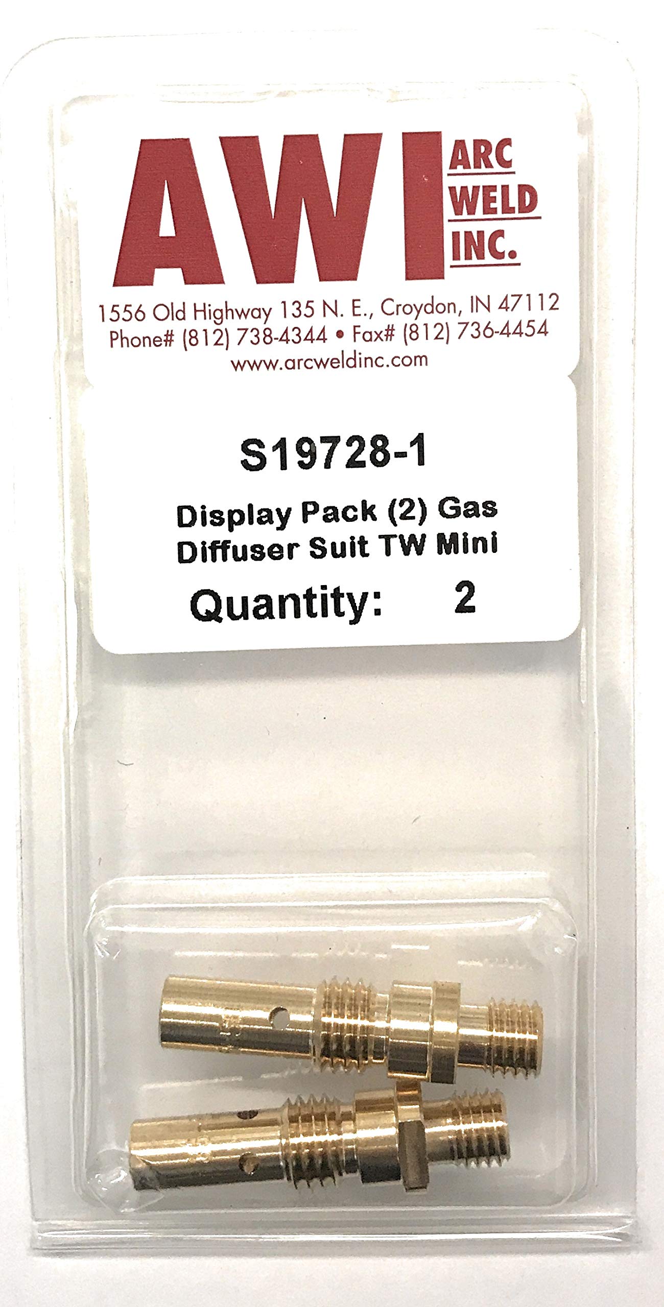 Weld-Mate 1500 Series Gas Diffuser – 1/4-18 NPT Inlet For TIG Welding, 1-Year Warranty