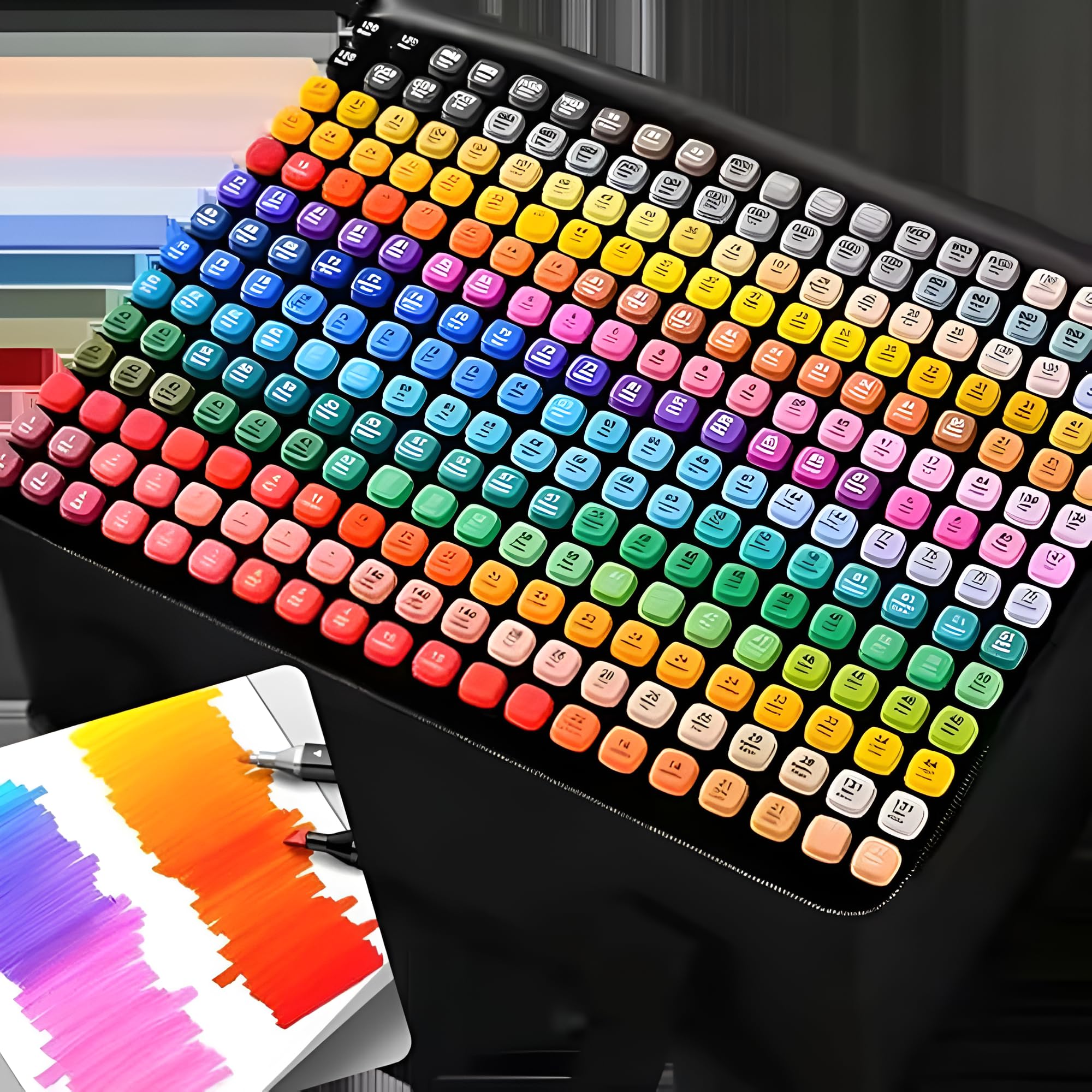 Kit De Canetinhas Touch Coloridas Ponta Dupla Com 48 Cores Para