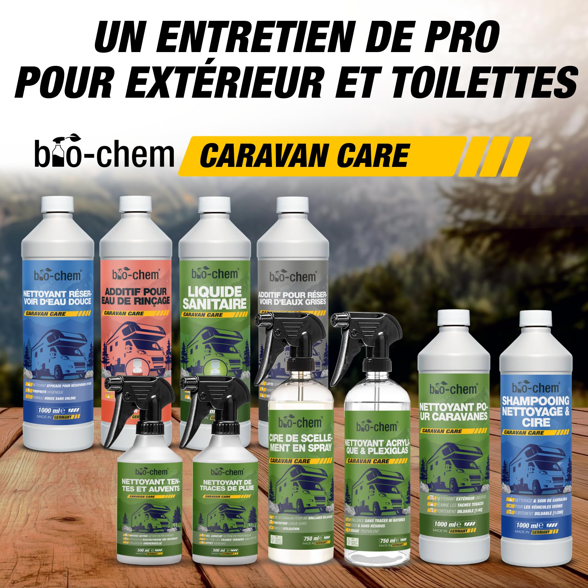 bio-chem Nettoyant pour caravanes 5L | Entretien de véhicules de Camping - Mobilhomes, auvents, Camping-Cars - Nettoyage Surfaces extérieures