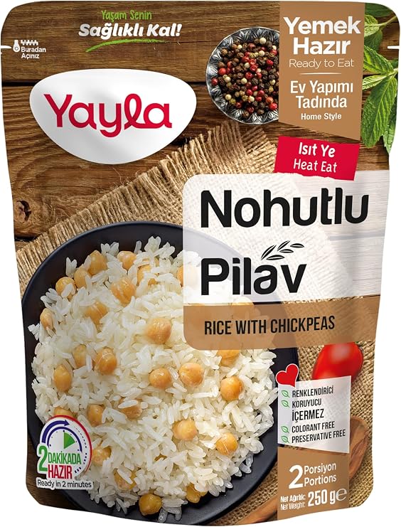 yayla Chickpea Rice Pilaf, 250 g Single Package