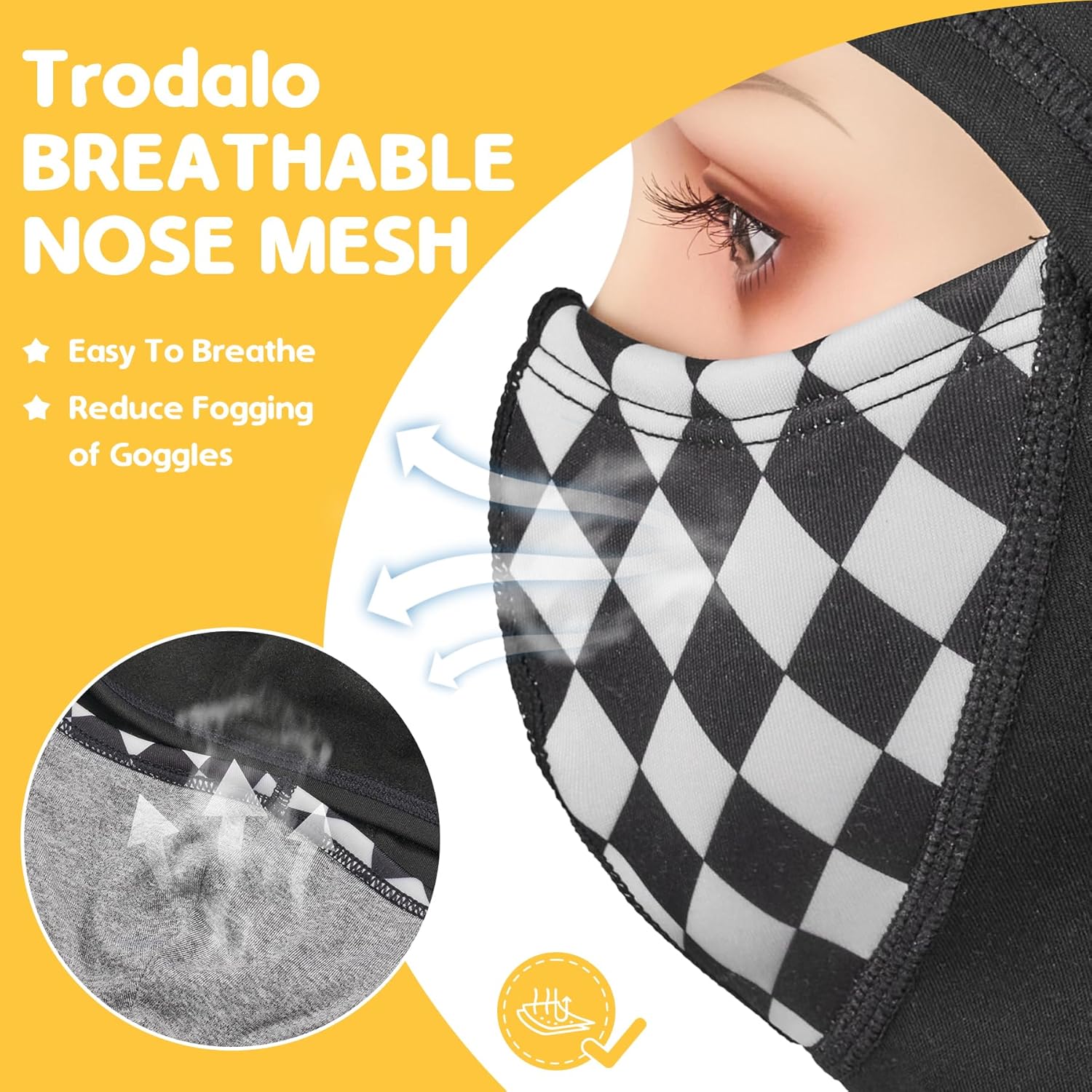 Kids Winter Balaclava Breathable Ski Mask for Girls Boys Fleece Face Mask Warmer Face Cover Neck Gaiters for Outdoor - Image 3