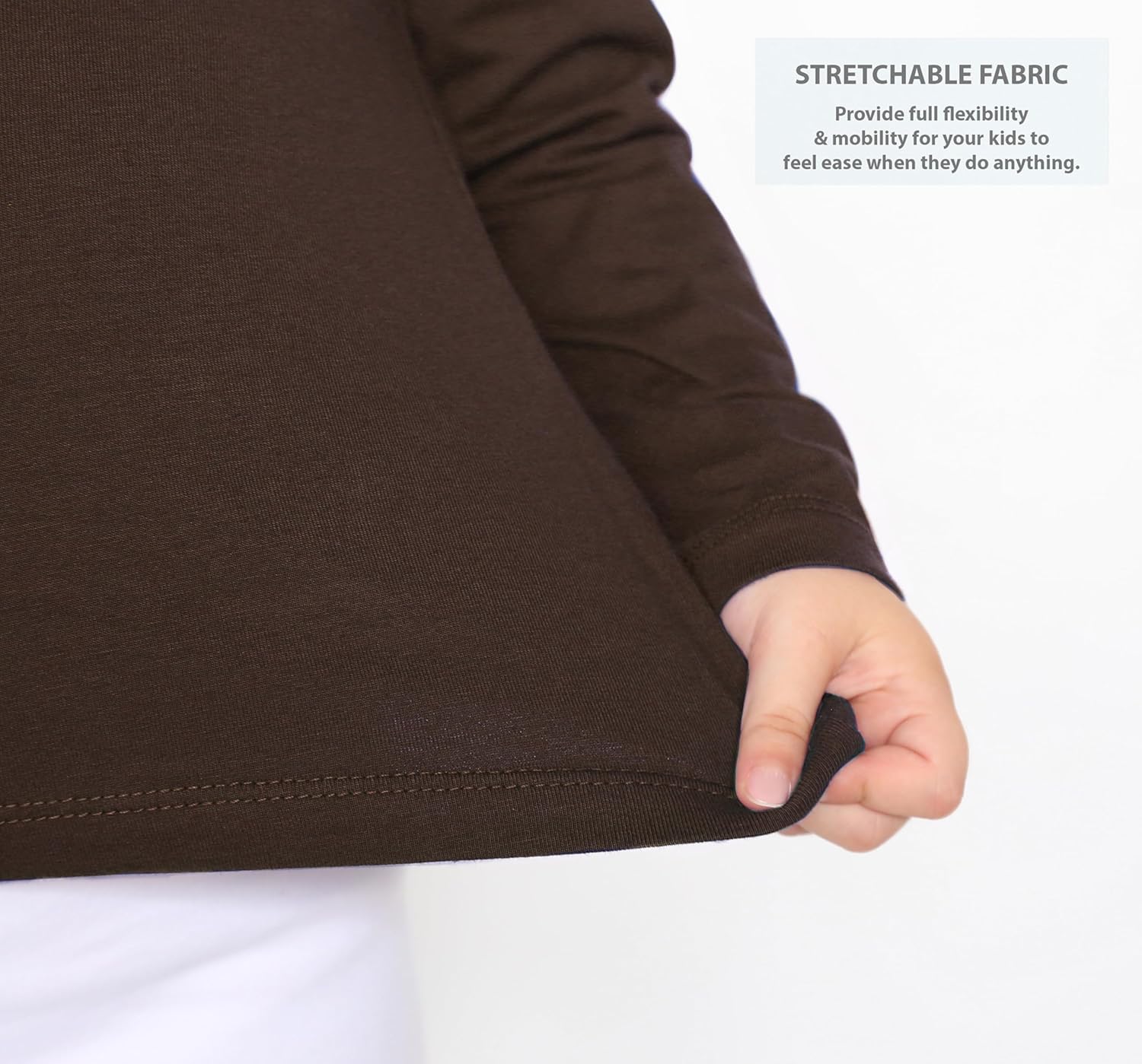 Lilax Girls' Basic Long Sleeve Round Neck Cotton T-Shirt - Image 4