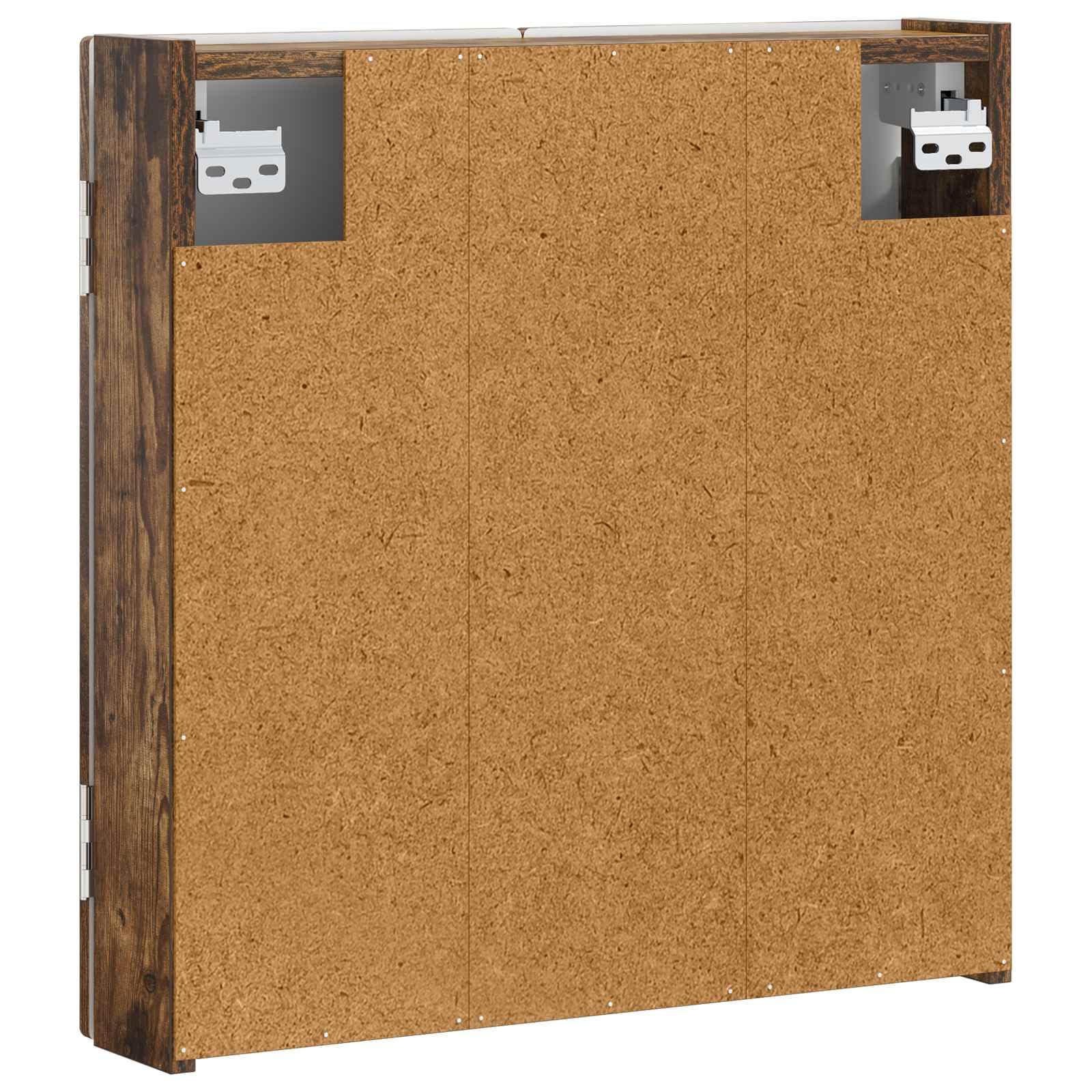 Dartboard Schrank Utrecht Raucheiche 52,5 x 10,5 x 53,5 cm,Dart-Rückwände,897770