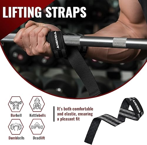 Miniatura 4 de Juego esencial de gimnasio 10 en 1 almohadilla de barra para empuje de cadera, correa de tobillo para máquina de cable, bandas de resistencia, clip