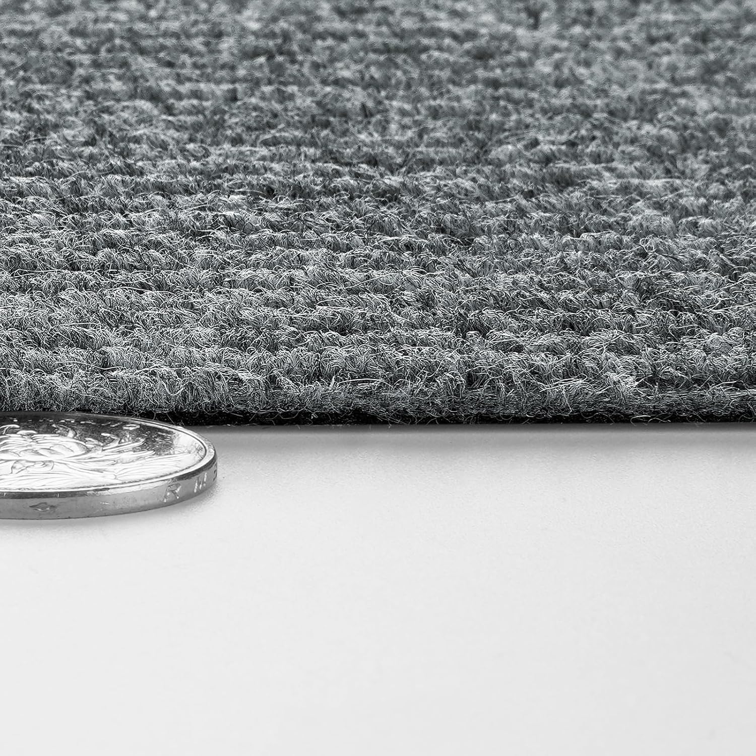 Livelynine Grey Peel and Stick Carpet Roll 2ft x 13ft Self Adhesive Carpet Runner for Stairs Hallway Indoor Outdoor RV Kitchen Floor Tiles Rolls Large Gray Squares Basement Flooring Over Concrete
