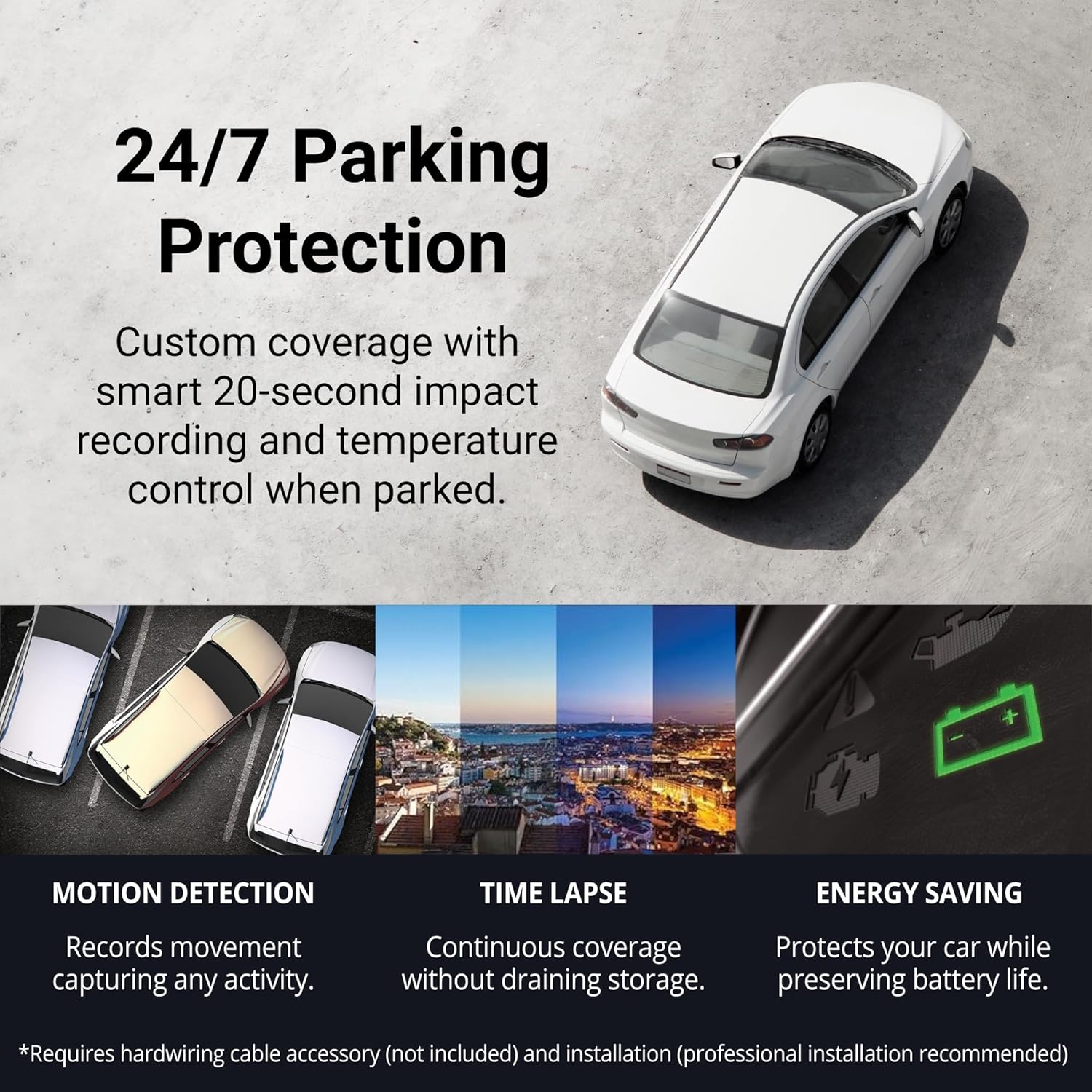 Thinkware F70 PRO Dash Cam 1080P FHD, Wi-Fi Car Camera, 140° Wide Angle, Super Night Vision, Smart Parking Mode, G-Sensor, Includes 32GB SD Card - Image 8