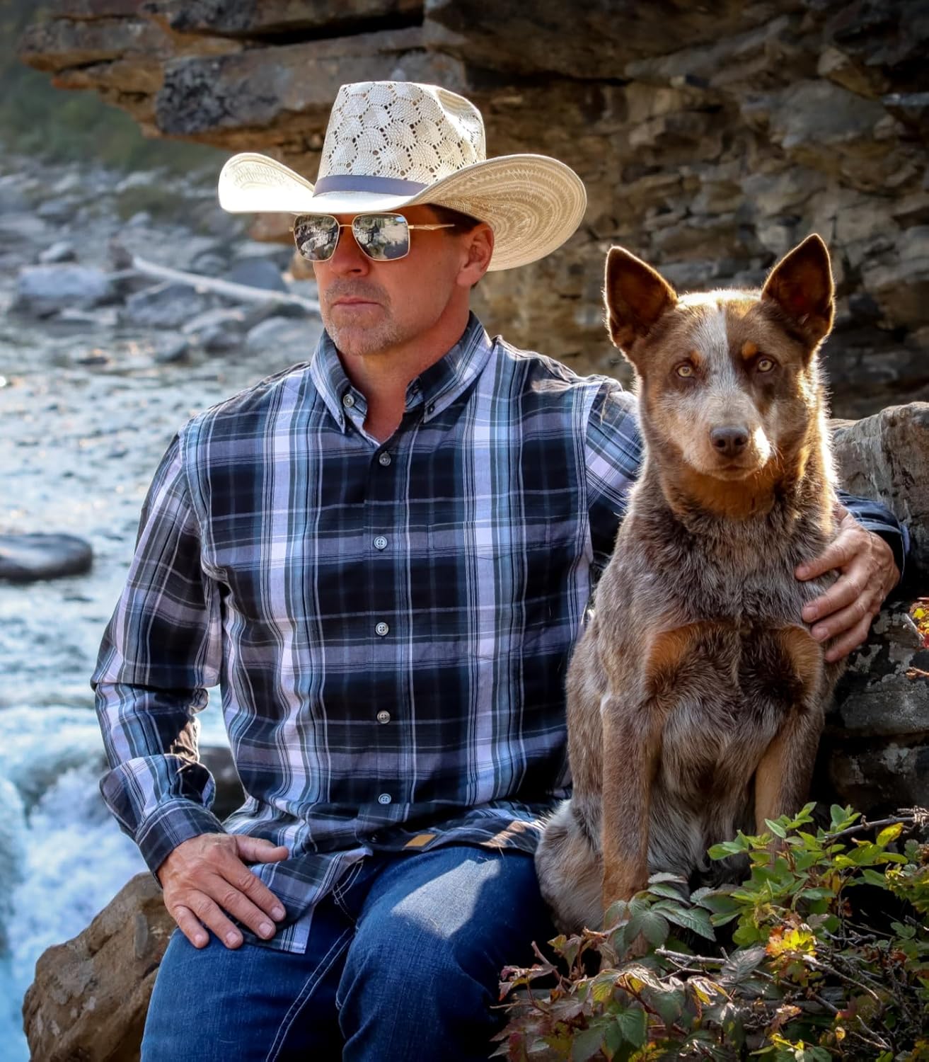 Dubinik® Mens Long Sleeve Button Down Shirts Plaid Casual Work Cotton Vintage Soft with Pocket Regular Fit - Image 3