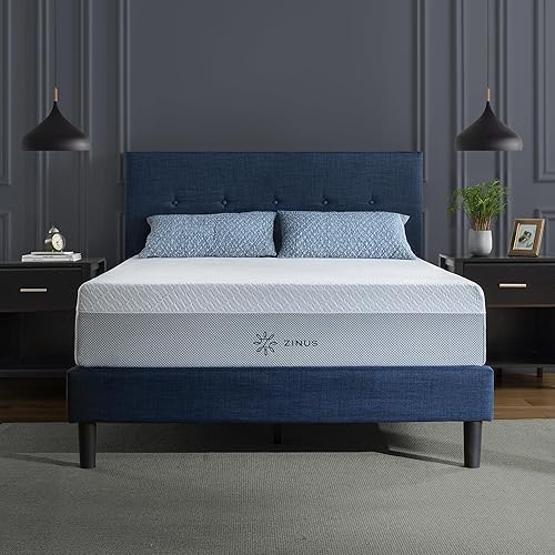 Miniatura 17 de ZINUS Colchón de espuma viscoelástica refrescante de té verde de 12 pulgadas [nueva versión], individual, sin fibra de vidrio, firmeza media, espuma