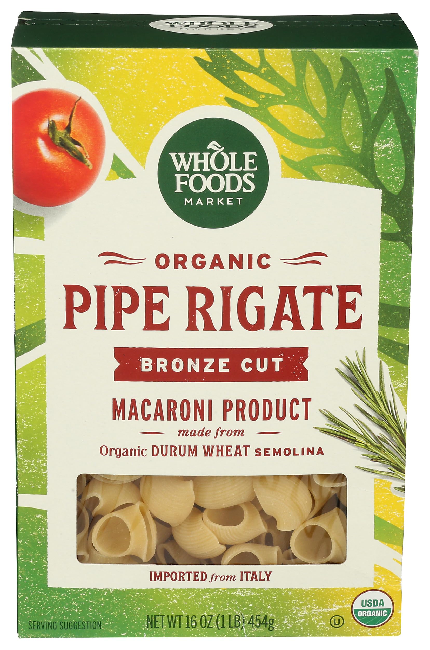 Organic Pipe Rigate, 16 Ounce