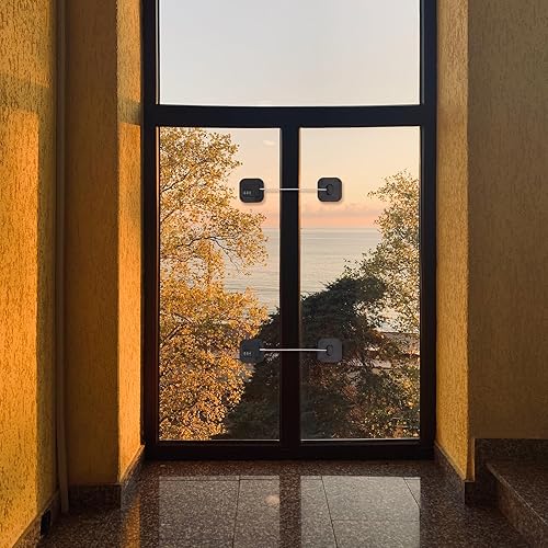 Miniatura 4 de Cerradura de congelador, 2 cerraduras autoadhesivas para puerta de refrigerador con 2 llaves de ajuste de código, cerradura de combinación para