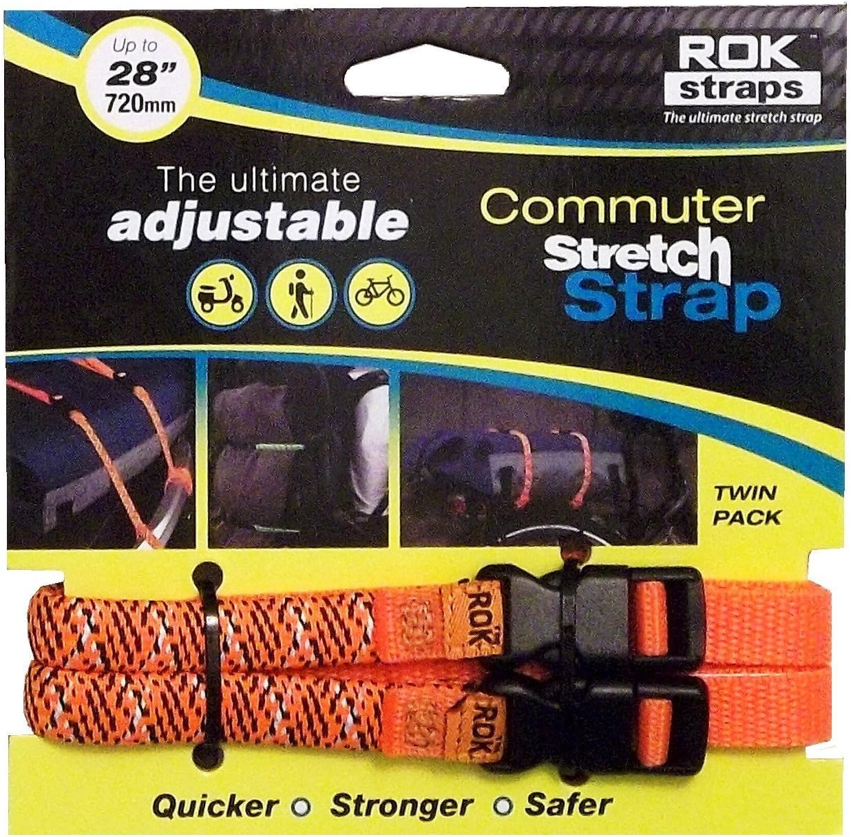 Commuter Reflective Adjustable Straps - Orange