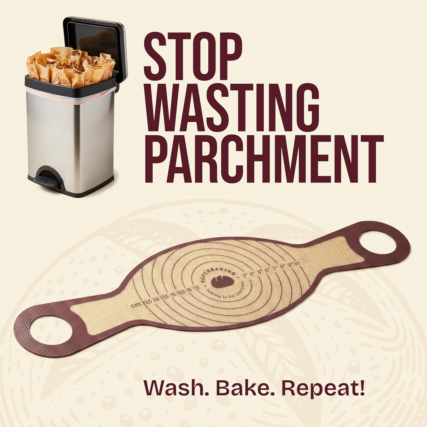 Pro Silicone Bread Sling 2 Pcs - 9in Round & Oval 482F Heat Resistant Dough Lifter, Non-Stick Dutch Oven Liners, Long Handles, Reusable Sourdough Bread Baking Supplies, Sourdough Gifts - Image 6