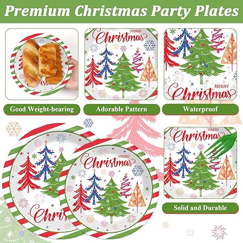 Miniatura 136 de 96 piezas de suministros de fiesta de cumpleaños florales de cumpleaños, platos de papel, servilletas, flores de oro rosa, decoraciones de fiesta