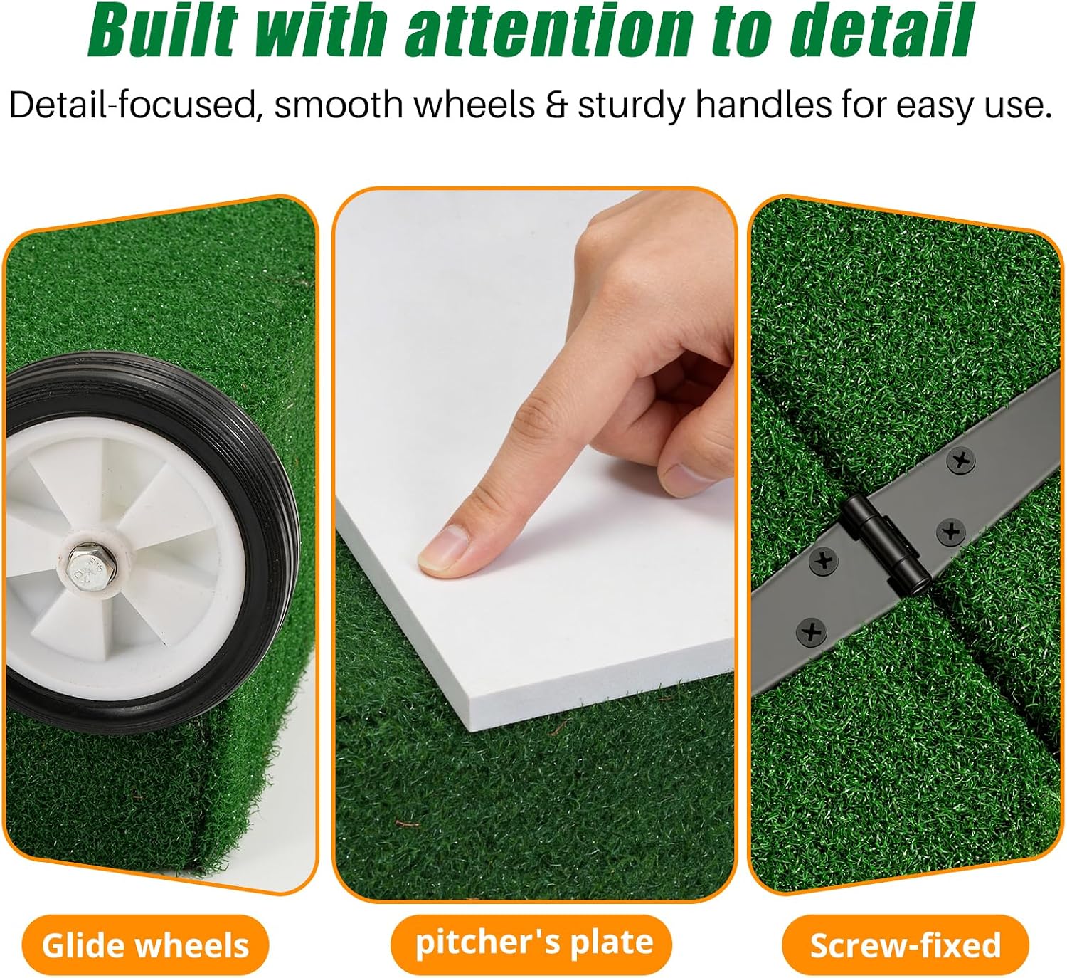 Portable Baseball Pitching Mound with Stride Lines, Foldable Pitcher’s Mound for Baseball & Softball Training