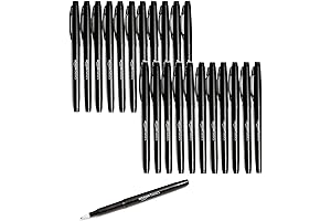 Amazon Basics Black Felt Tip Marker Pens