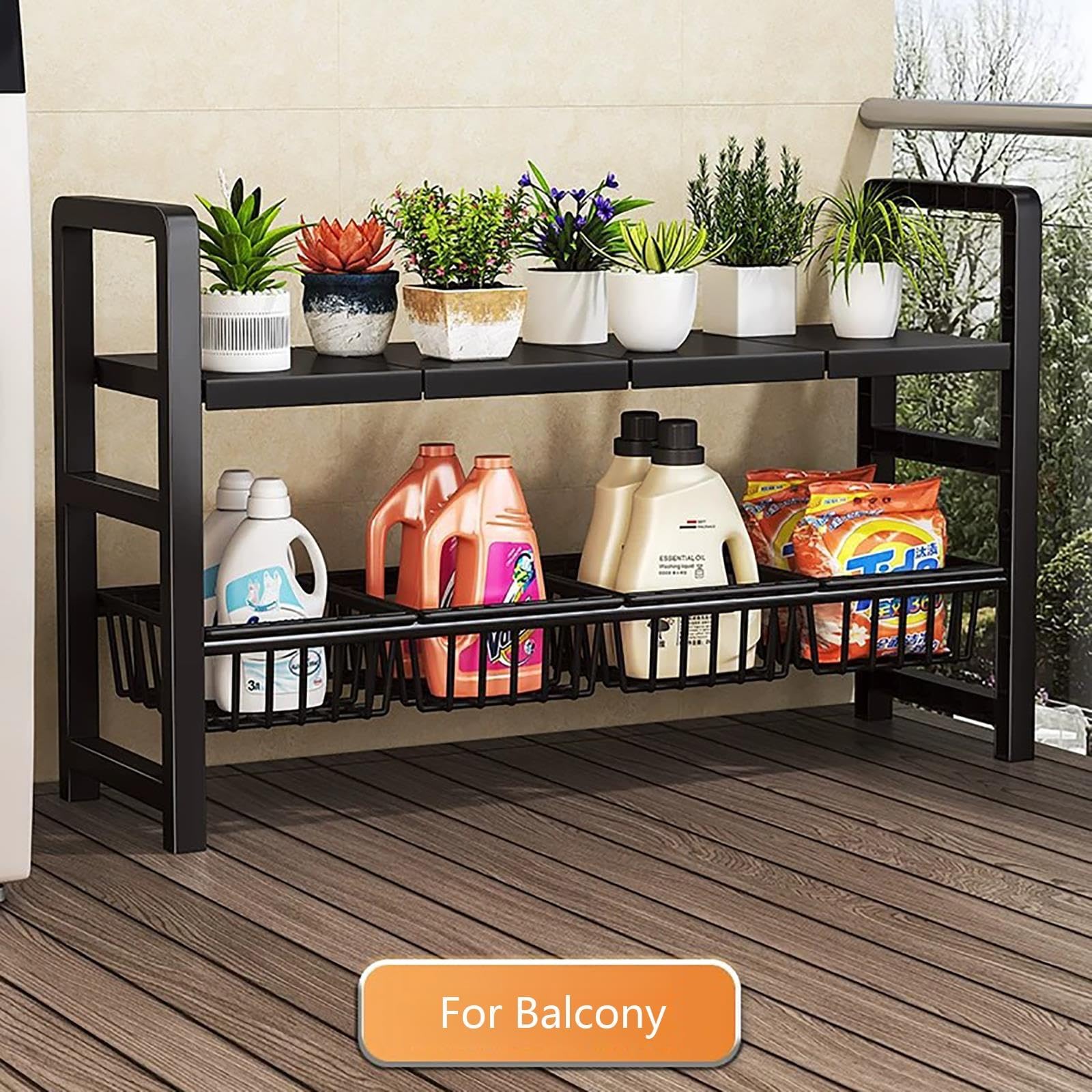 Under Sink Organizer Adjustable Rack for Kitchen Storage
