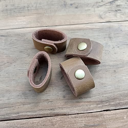 Miniatura 4 de Paquete de 4 llaveros de cuero para cinturón para hombre y mujer, para mantener tu cinturón extra largo