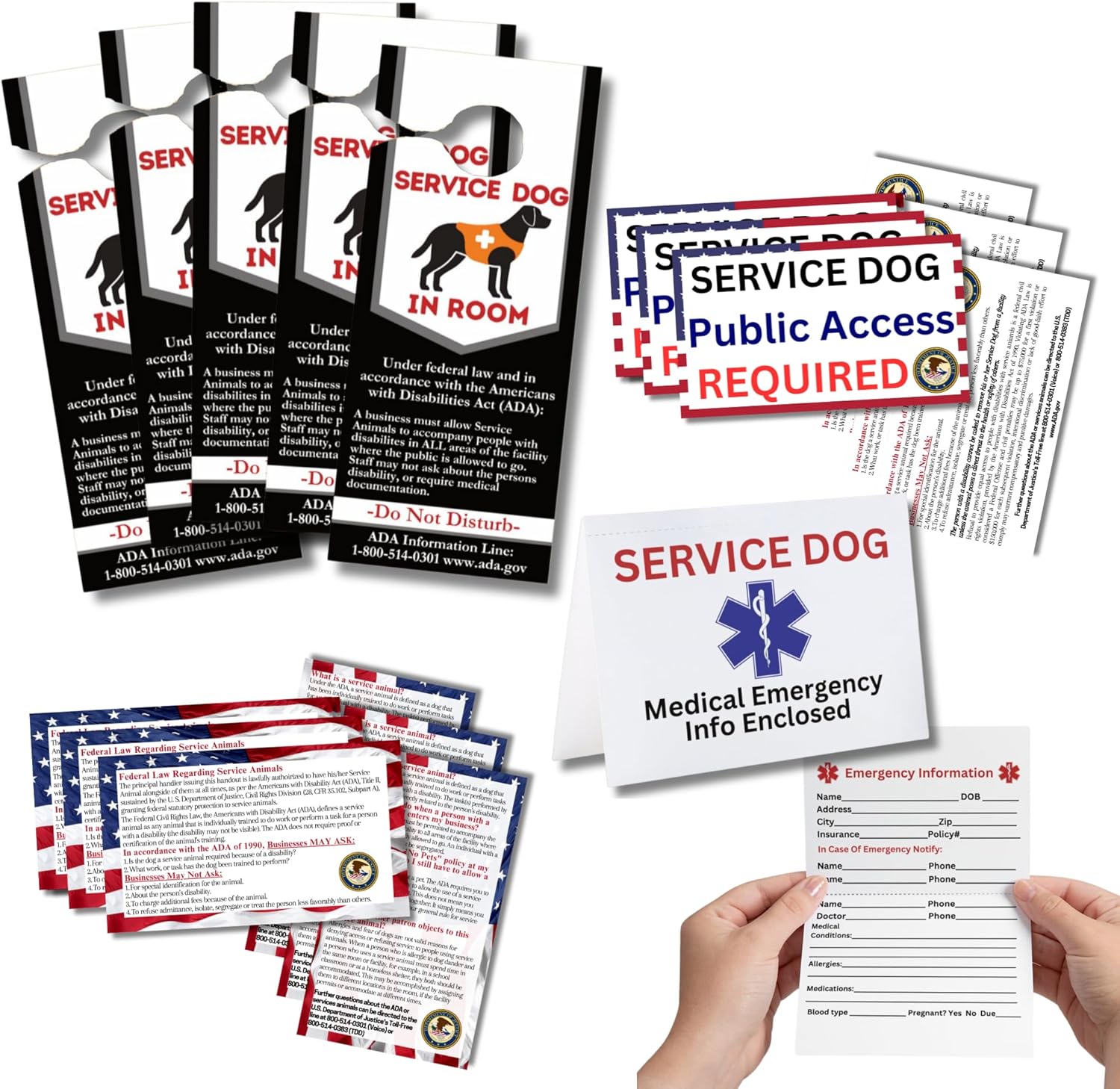 Service Dog Info Cards for ADA Rights: Business Compliance & Access Service Dog Info Cards for ADA Rights: Business Compliance & Access