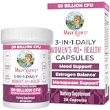 MaryRuth Organics 3-in-1 Daily Health 40+ Probiotics for Women | Clinically Tested | Estrogen Supplement for Women | 50 Billion CFU | Allergen Free | 30 ct