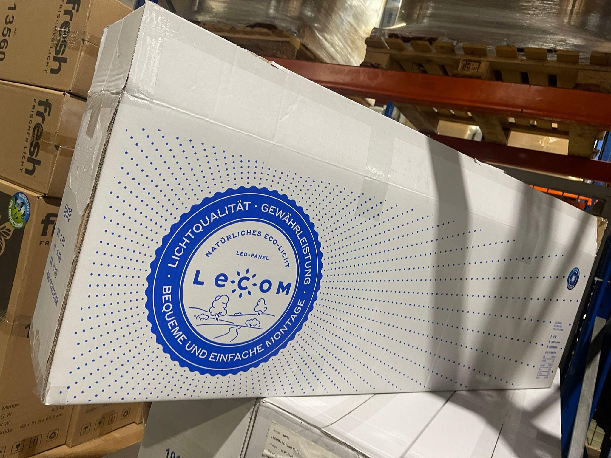 LECOM 2x LED Panel 120x30 Neutralweiß 4000K LED Rasterleuchte Flach 0,9cm | LED Deckenleuchte flimmerfrei für Rasterdecken. Ideal für Büro, Flur, Besprechungsraum und Empfangsbereich. Ultra dünn 0,9cm.