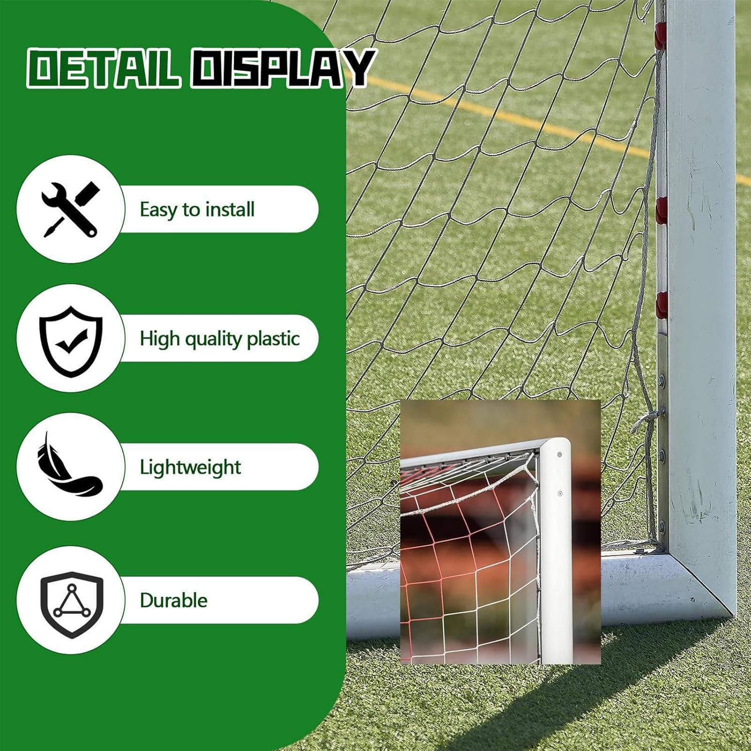 Genérico Soccer Net Clips 100-Pack | Goal Net Attachment Clips For Soccer, Durable Sports Hardware To Secure Nets, Perfect For Daily Practice, Training, Repair, Travel, Teens, Adults & Athlete Use