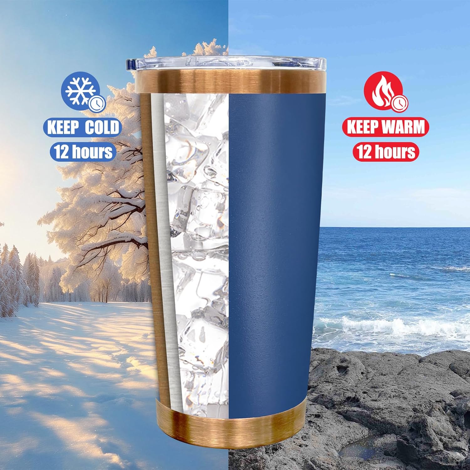 20 oz Tumbler Bulk 12 Pack Stainless Steel Tumbler with Lid and Straw, Double Wall Vacuum Insulated Travel Coffee Mug for Laser Engrave, Powder Coated Cup for Hot and Cold Drinks (Mixed,12 pack) - Image 4