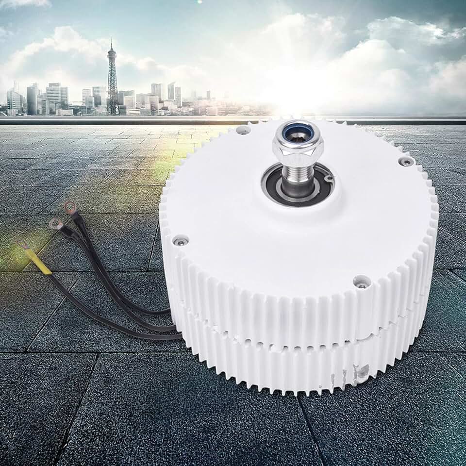Alternateur Synchrone Aimant Permanent – 3000W, 12V/24V/48V, 3 Phases, AC