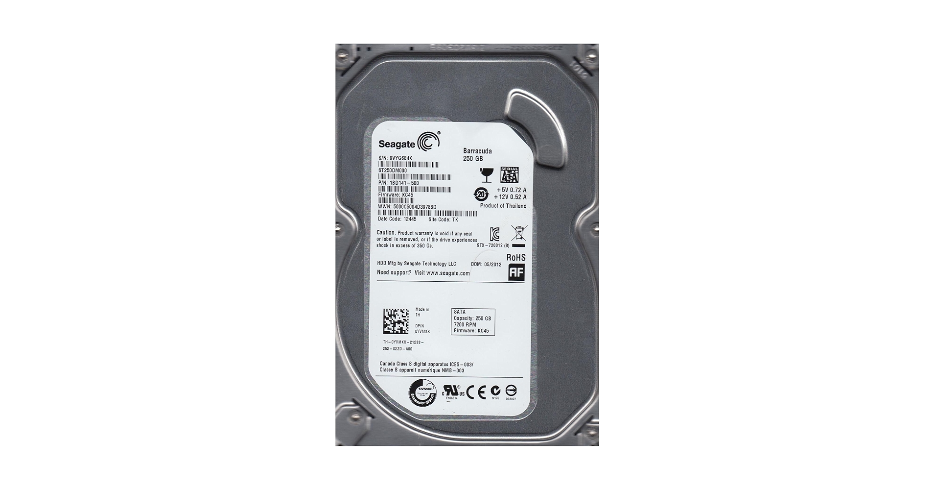 ST250DM000 Seagate 250gb 7200rpm 16mb キャッシュ 3.5インチ SATA ハードドライブ P 9jupf8b Amazon | Seagate 3.5インチ内蔵HDD 250GB SATA 6Gb/s 7200rpm
