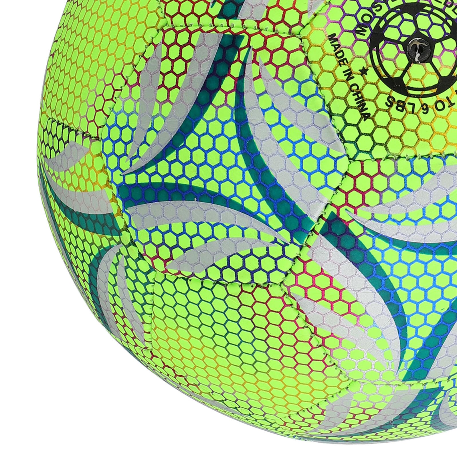 ORFOFE Pallone da Calcio Luminoso Misura 5 per Giovani e Adulti Glow in The Dark per Allenamento Sicuro e Divertente Pallone Calcio Notturno per Partite e Allenamento