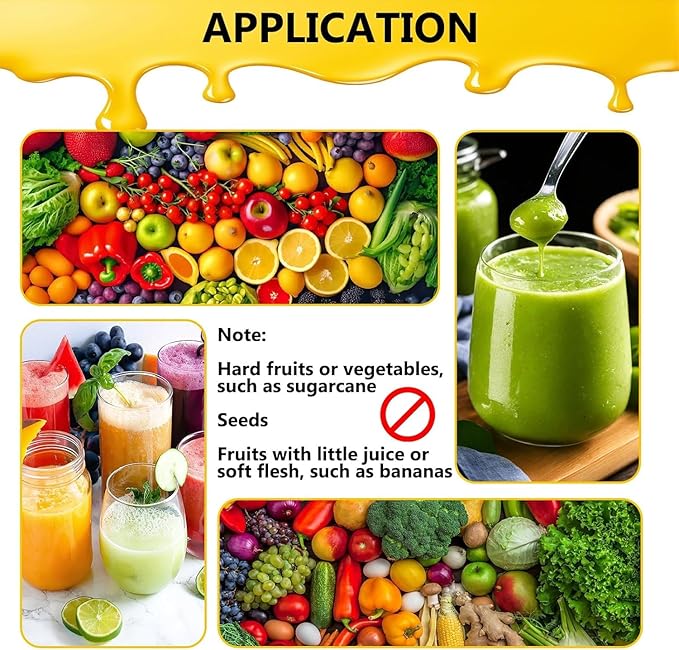 Extractor de Jugos Automático Separador de Fibra 2800 RPM 370W miniatura 8