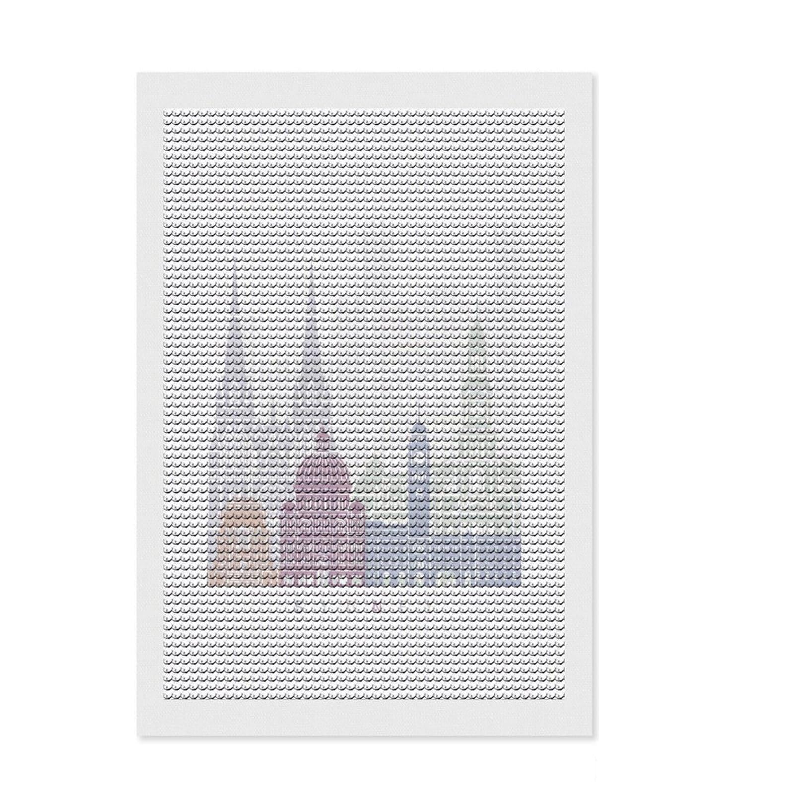 Junmoney Sydney Skyline Pastel Diamond Painting Set 8"x12", Aesthetic Room Decor, Vintage Style Decor, Creative Hobby, Decorative Artwork
