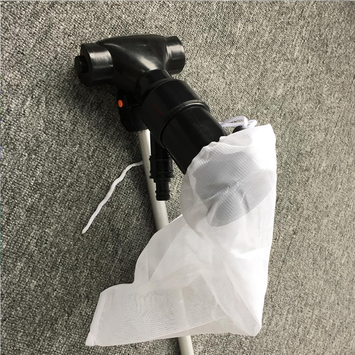 Pulitore per Piscina a Iniezione, Dispositivo Portatile per Pulizia | Kit, Plastico e Metallo, Arancia, Facile da Assemblare per Uso in Vasca