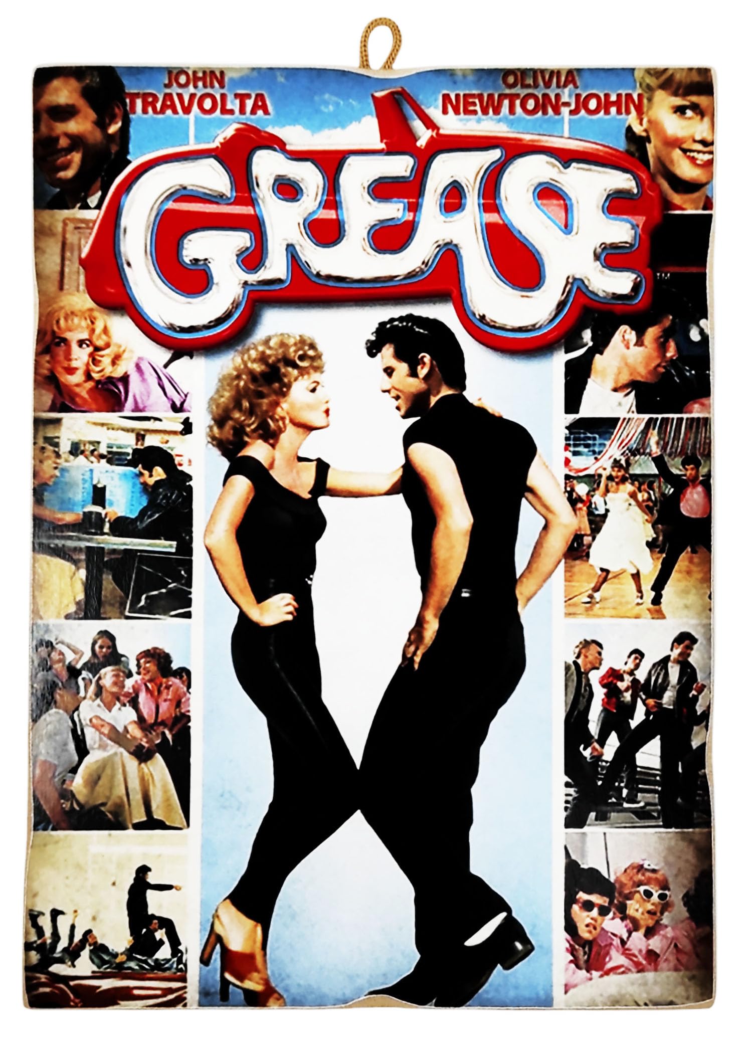 Grease Film Poster 42x30 Cm - John Travolta \u0026 Olivia Newton John  Wanddekoration Kunstdruck Audrey Hepburn Poster, image size:1500x2076