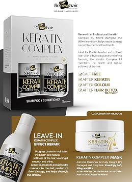 Keratin Hair Mask – 300g Restorative Treatment | Anti-Frizz | Volume Control | Color & Heat Protection | Vegan