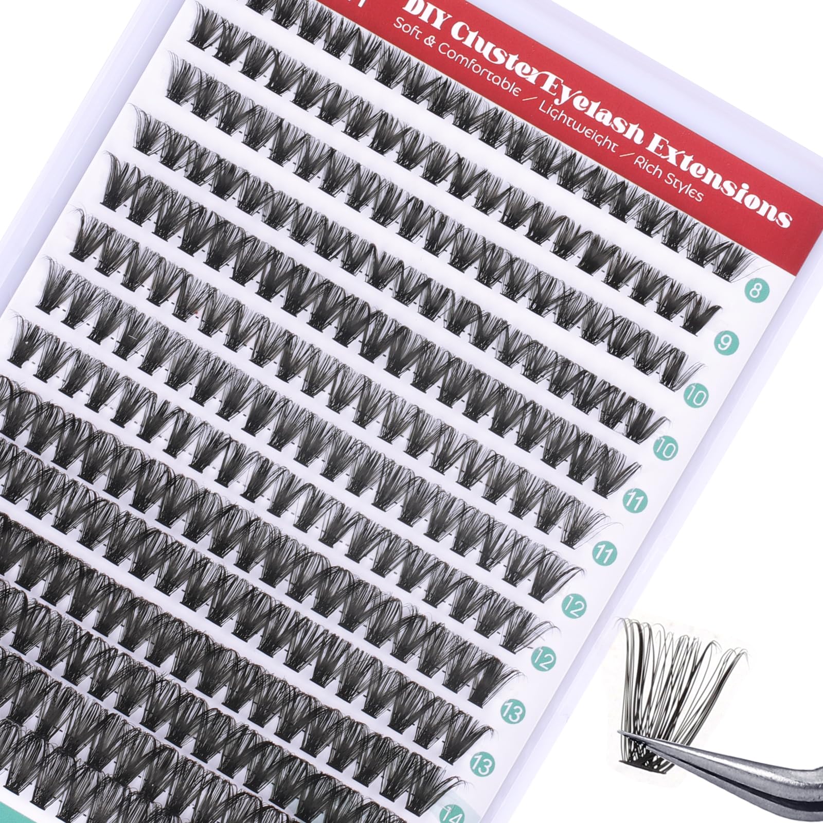 Easy Fan Lashes Self Fanning Volume Russian Eyelash Extensions 0.05D Curl Mixed 8-14mm Automatic Blooming Volume Easy Fan Lashes FADVAN(0.05-D-814) — view 23