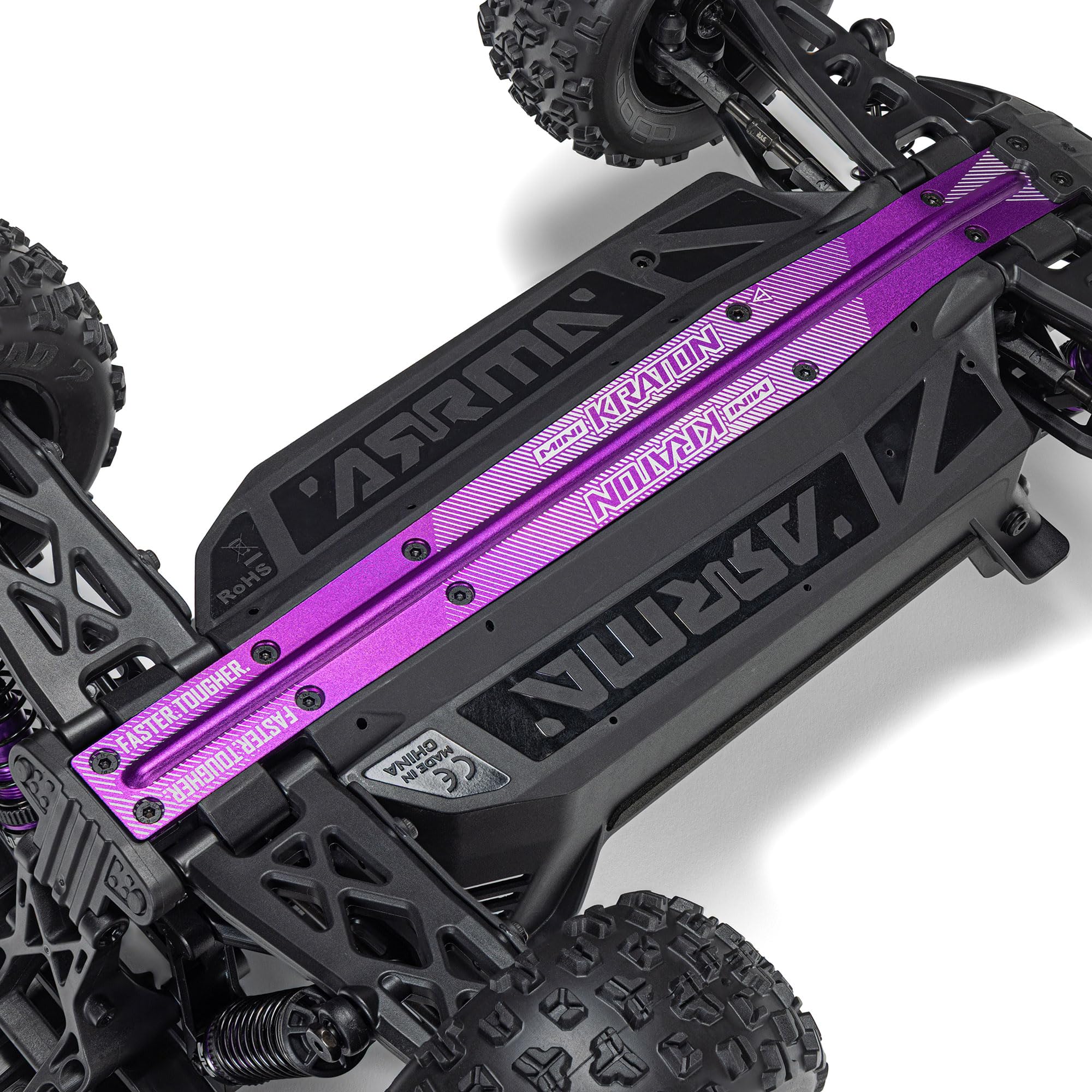 ARRMA Camión de velocidad sin escobillas Mini Kraton 3S DSC 4X4 RTR 1/16 (batería 3S y cargador incluidos), verde azulado/rosa, ARA2508ST2