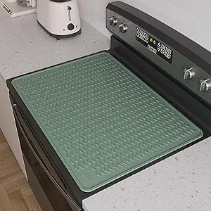 Stove Top Covers for Electric Stove, Food Grade Heavy Duty Silicone Glass Stove Top Cover Protector, Induction Cooktop Protector, Heat Resistant Range Ceramic Stove Top Covers Mat, Oven Cover
