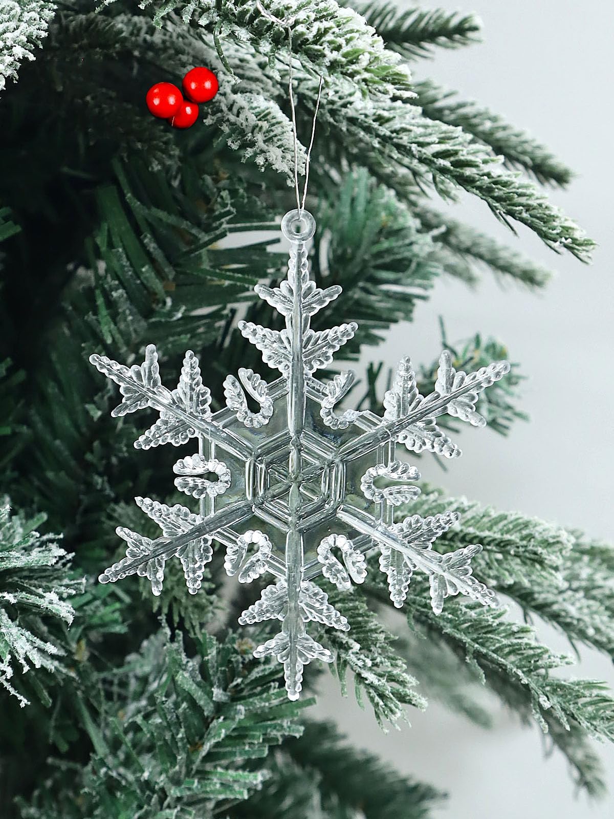 Amazon.co.jp: 雪の結晶オーナメント クリスマスツリーデコレーション