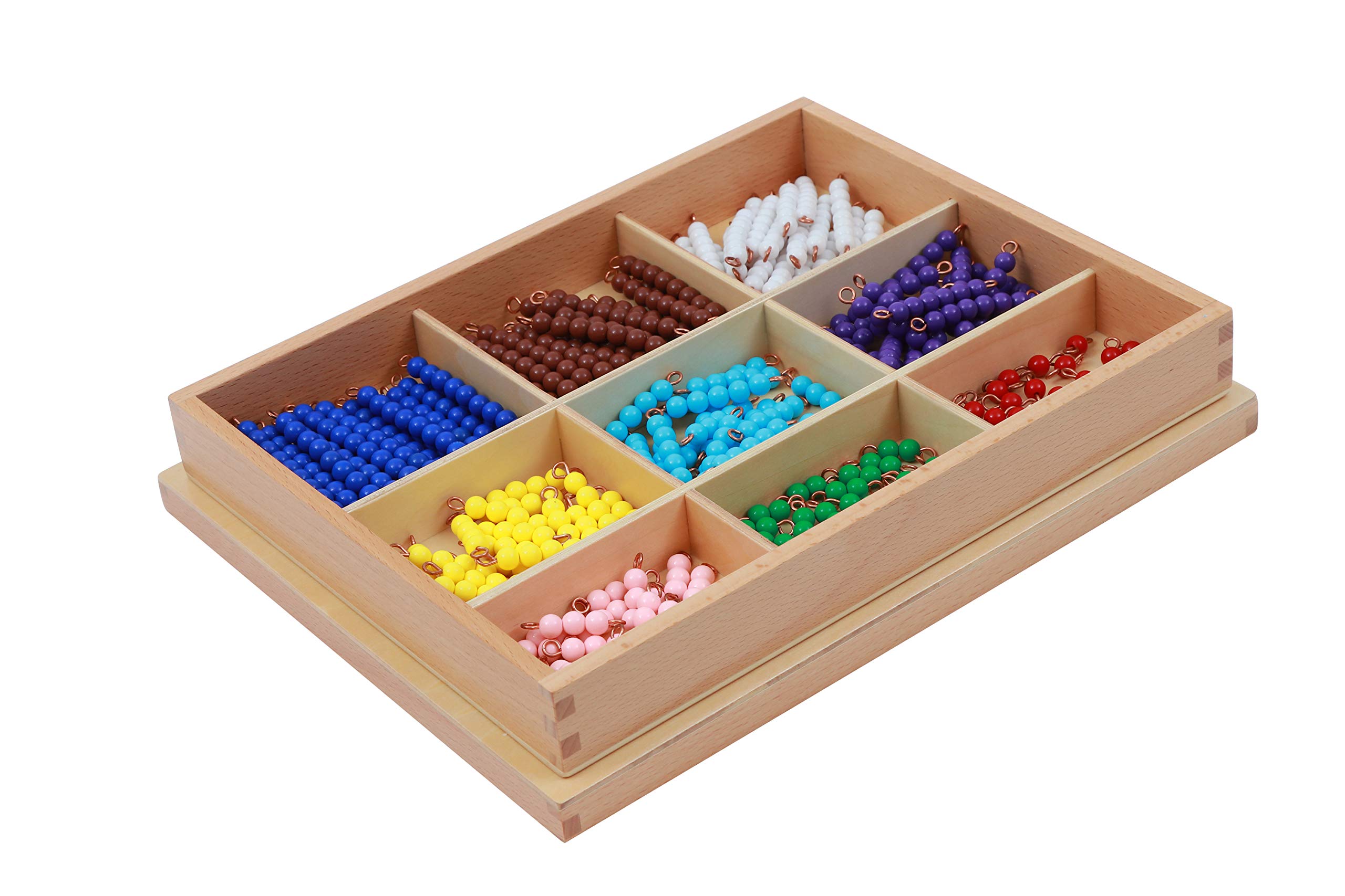 Buy Adena Montessori Counting Beads Checker Board Beads Math Games & Teaching Numbers Counting