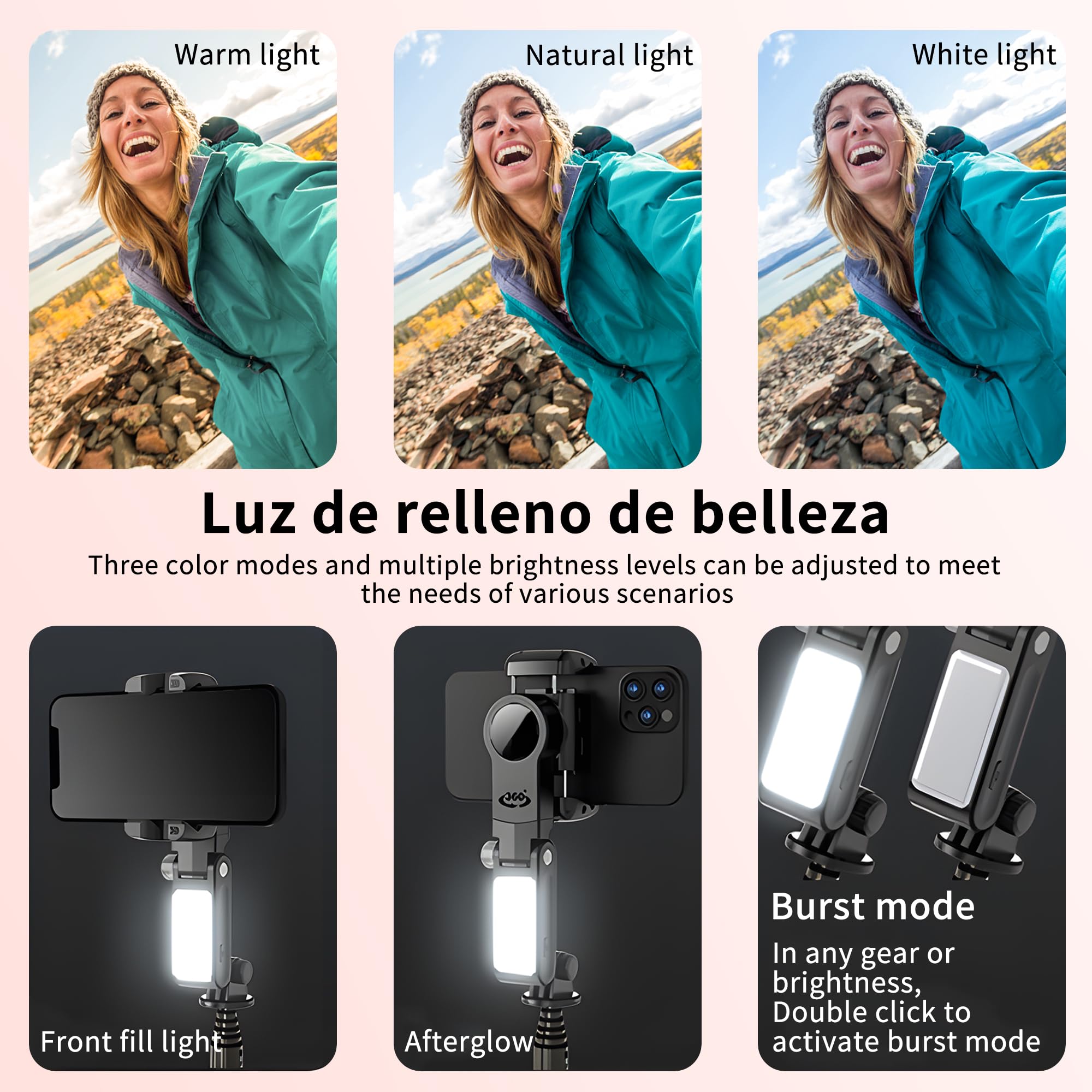 Amazon.co.jp: 携帯電話2軸ジンバルスタビライザー、360°回転フェイス