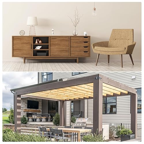 Miniatura 6 de uxcell Tornillos de madera de latón, 50 unidades M1.0.236 x 0.472 in ranurado cabeza plana tornillo autorroscante avellanado para muebles de