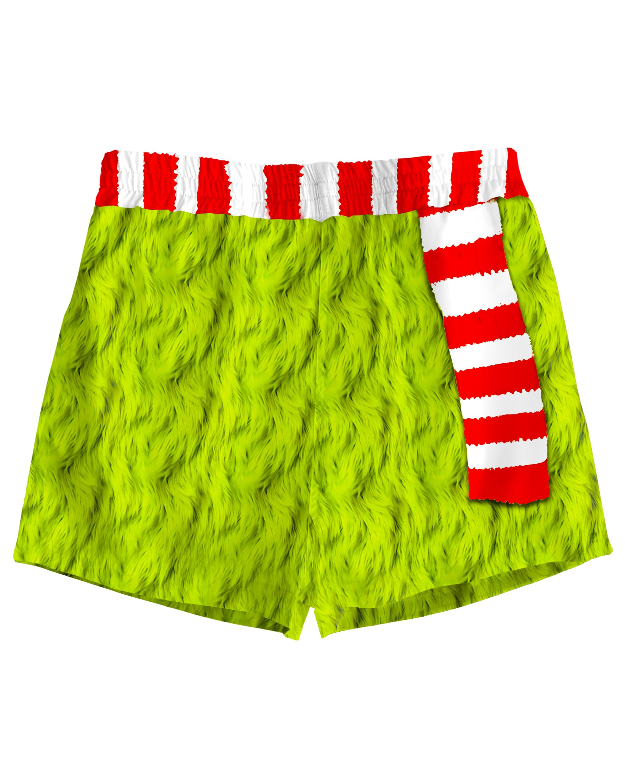 AOBUTE Kid's Christmas Boxers Xmas Print Swim Trunks Drawstring Novelty Lounge Shorts 5-14 Years